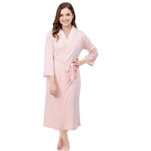 NEW- NY Threads Long, Knit Robe 3/4 Sleeves- Women's L